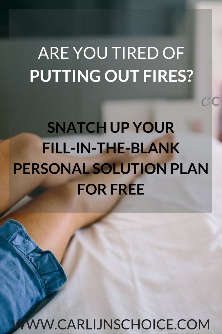 Feel overwhelmed by all the balls you're keeping in the air? Stop the chaos and grab your free Personal Solution Plan! #carlijnschoice #choicesjournal #personalsolutionplan